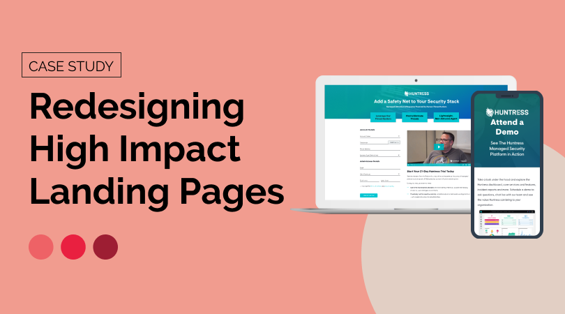 landing page redesign case study